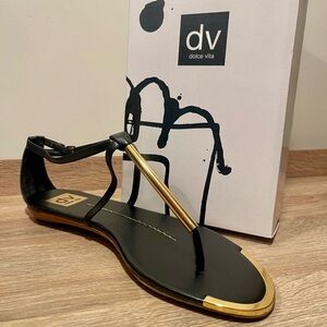 Dolce Vita Archer Black Stella Gold Details 8 Like New